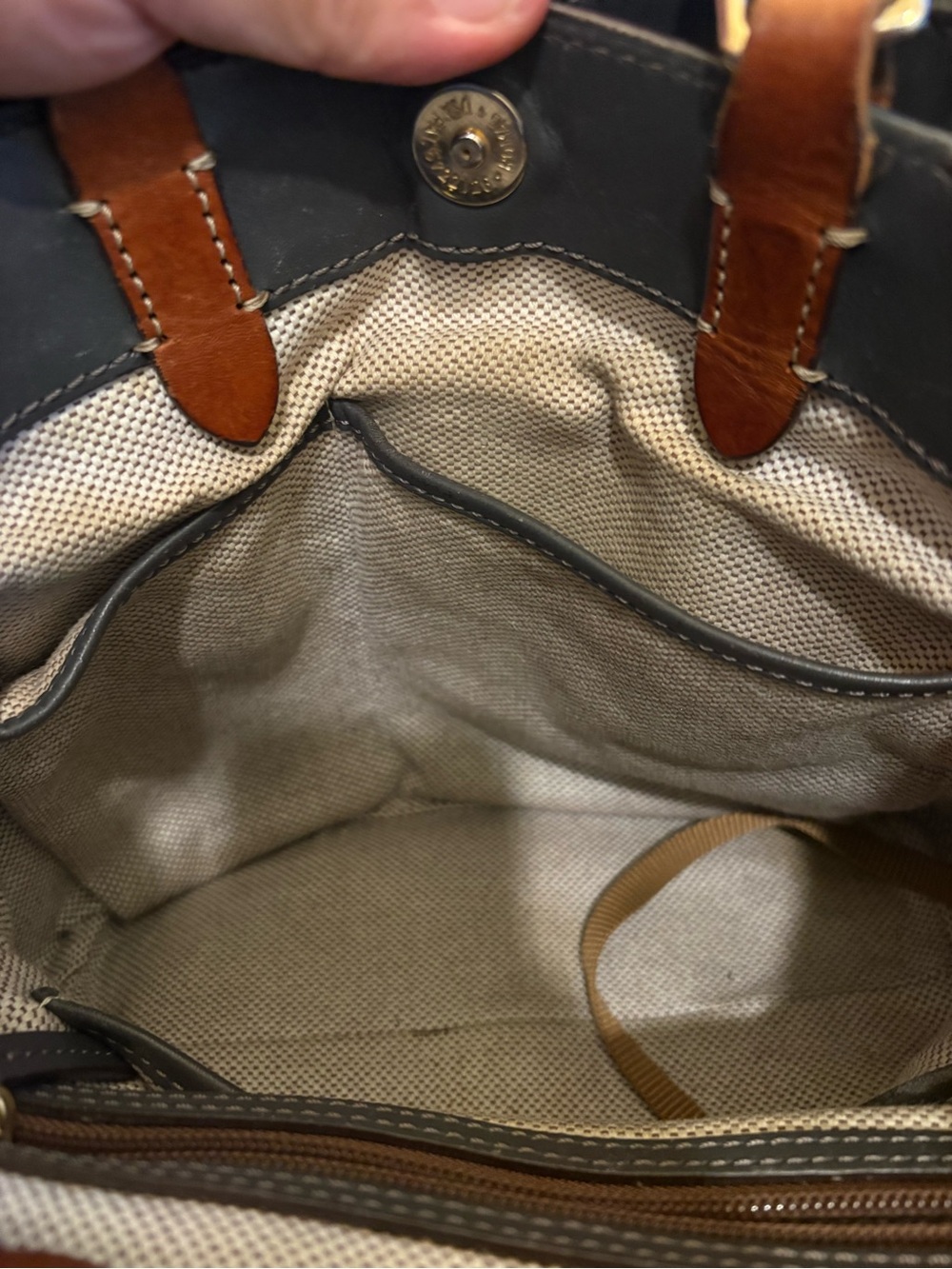 Dooney & Bourke | Barlow Satchel | Dark Grey - Picture 9 of 16